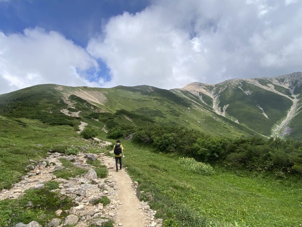 写真: 感動を体験できる登山道とは？折立から薬師岳への登山道状況（その２）